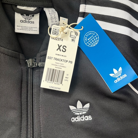 Adidas SST Tracktop Track Jacket PB GD2374 NWT 3 Stripes - Picture 8 of 9